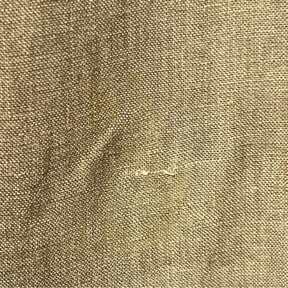 Billy Reid Khaki/Olive Men's Tuscumbia Linen Shirt Button Down Medium - Picture 4 of 6